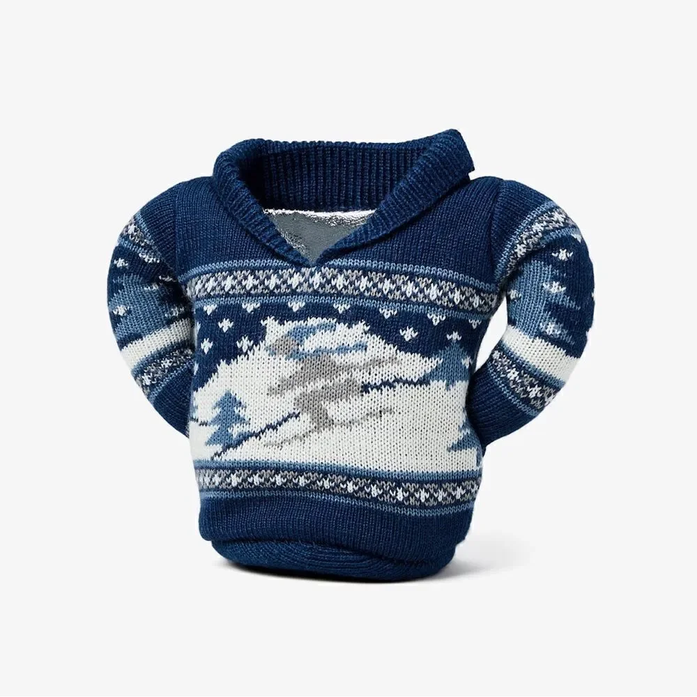 Puffin Coolers Beverage Nordic Skiing Sweater for Bottle NWT